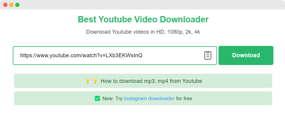 Paste the link in the box