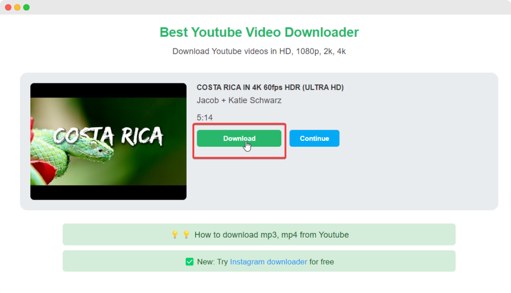 Click on Start Button to start downloading